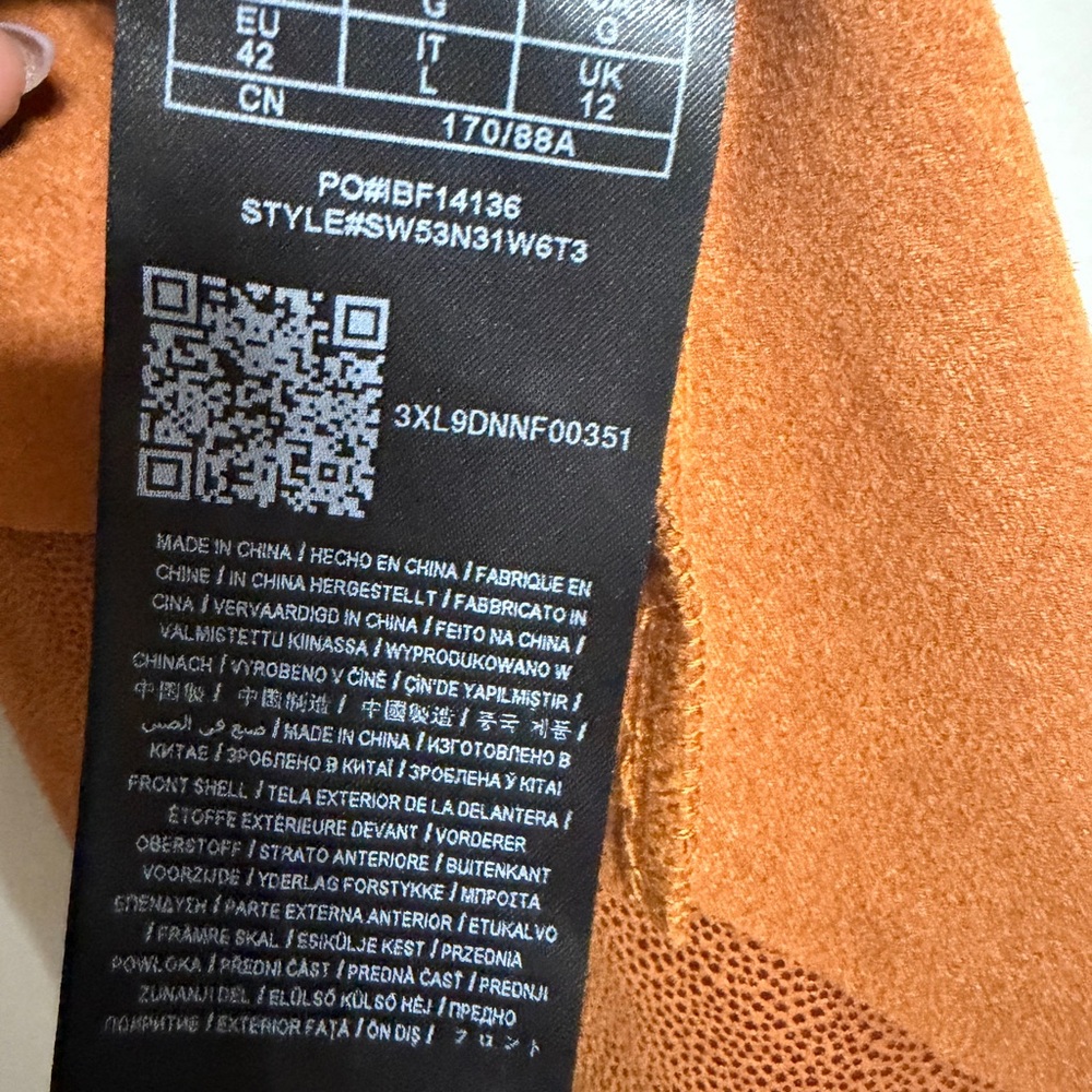 Guess Women's Rust Leather-Effect Jacket - Picture 9 of 11